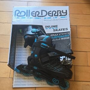 Roller Derby Black and Blue Inline Skates for Men